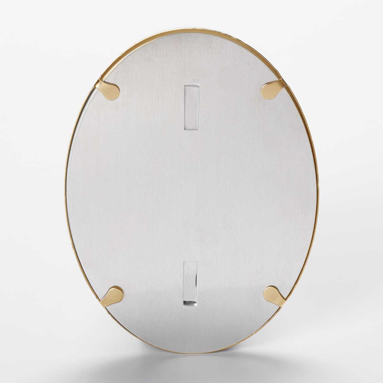 Fotocerámica oval con aro de bronce