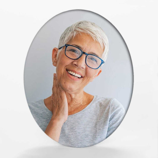 Fotocerámica oval sin marco