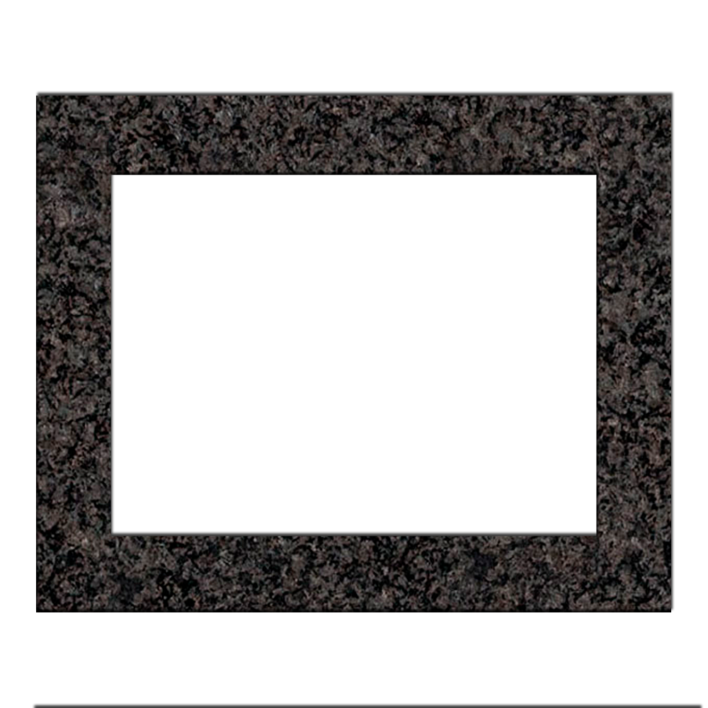  Fotocerámica rectangular con marco granito negro sudafrica para lápida