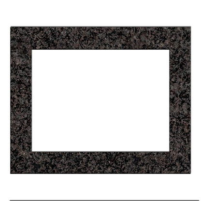  Fotocerámica rectangular con marco granito negro sudafrica para lápida