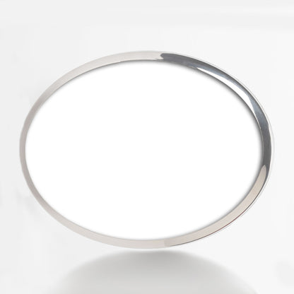 Fotocerámica oval con marco de acero inoxidable - Horitzontal