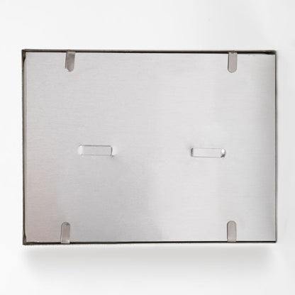 Fotocerámica rectangular con marco de acero inoxidable - Horitzontal